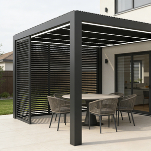 Vente chaude de Tingmeihaoting avec pare-<span class=keywords><strong>soleil</strong></span> latéral en alliage d'aluminium, piscine OEM/ODM, véranda intelligente en vrac - Product Image 2