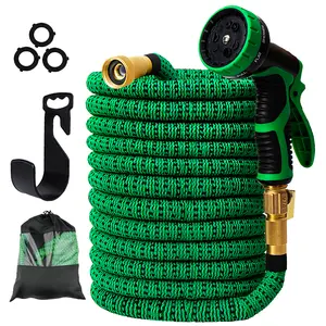 3/4 inch 19 mm green Reinforced Garden Water Hose flexible Short PVC Water Elastic Garden Hoses