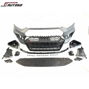 Auto Facelift reparación Kit de cuerpo para <span class=keywords><strong>Audi</strong></span> A5 <span class=keywords><strong>S5</strong></span> B9.5 2021-2022 Actualización de RS5 estilo de nido de abeja frente + parachoques trasero Asamblea falda - Product Image 2