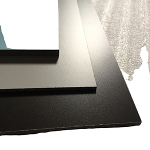 <span class=keywords><strong>Panneau</strong></span> compact en <span class=keywords><strong>stratifié</strong></span> compact en résine phénolique noire mate Kepler 2 mm, papier kraft de couleur importé, fabricant de panneaux compacts - Product Image 4