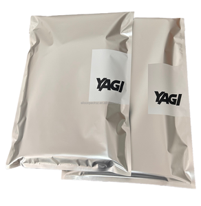 Borse da posta personalizzate in lamina argentata opaca in alluminio argento cromato borse da posta con cappuccio abbigliamento intimo confezione <span class=keywords><strong>bustine</strong></span> postali - Product Image 4