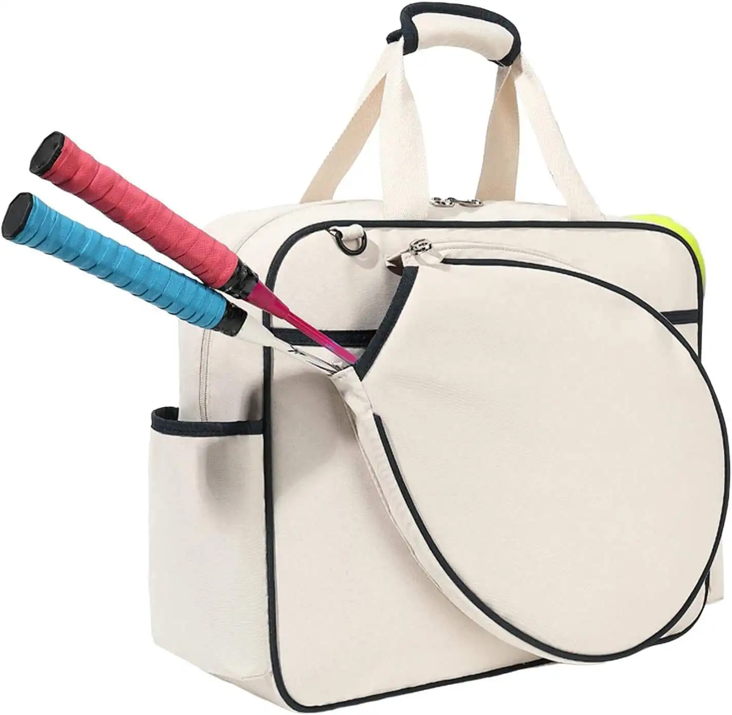 Badminton Tennis Handbag Professional Multifunctional Tote Pickleball Racket Storage Canvas Tennis Racket Bag For Fitness