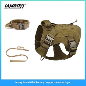 Set di Guinzaglio di Lusso per Cani, Pettorina in Nylon 1000D Mimetico, Guinzaglio Personalizzabile in <span class=keywords><strong>Tessuto</strong></span> Cordura - Product Image 4