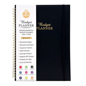 2025 Cahier avec logo personnalisé Cahier de journal avec impression personnalisée Journal financier personnalisé Planificateur financier mensuel - Product Image 3