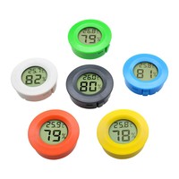 Round Electronic Thermometer and Hygrometer Reptile Electronic Thermometer and Hygrometer Acrylic Box Climbing Box Thermometer