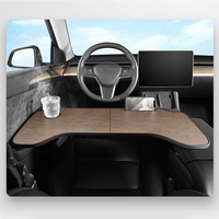 Table de bureau pour Tesla Model Y 3, support pliable pour ordinateur portable sur le volant, plateau pour manger et boire