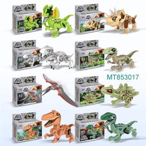 Jouets de construction en briques 3D pour enfants, <span class=keywords><strong>puzzle</strong></span> éducatif en plastique à assembler, dinosaures, <span class=keywords><strong>2020</strong></span> - Product Image 2