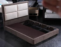 Lit en tissu pour hôtel avec tête de lit, taille personnalisable pour chambre à coucher