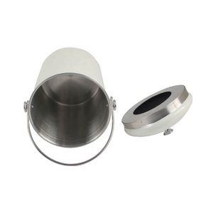 No welding bottom 1.3 Gallon Recycling Pail Bucket white color <b>Compost</b> <b>Bin</b> - Product Image 4