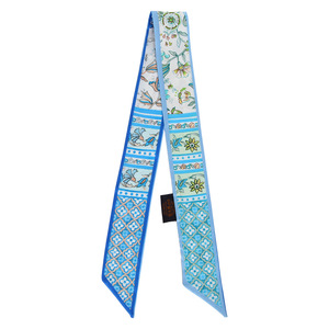 ผ้าพันผมแบบริบบิ้น ผ้าพันคอไหมสำหรับผู้หญิง ผ้าพันผมแฟชั่น ผ้าพันผมดีไซน์เนอร์ - Product Image 5