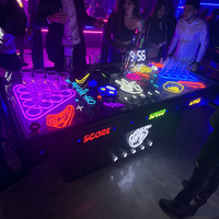 Table de beer pong portable CFORBETTER avec cadre en aluminium pliable et trous pour gobelets, pour l'extérieur, PJYXZ-010