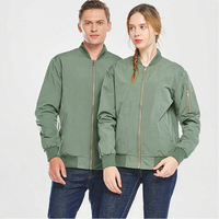 Veste d'aviateur imperméable pour femme, printemps-automne, extérieur, en polyester fin, softshell, col montant, fermeture éclair, jersey brodé