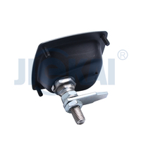 Serrure de porte à poussoir noire MB420 pour camping-car, caravane, remorque, panneau de meuble de camping-car