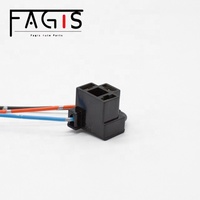 Nouveau phare automobile H4, prise de voiture 18 AWG, 12 cm, couleur noire, pour utilisation en véhicule