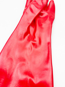 Gants de sécurité anti-choc en PVC rouge, résistants aux produits chimiques, anti-chaleur, imperméables, anti-coupure, sans poudre, sans silicone, pour travaux lourds (vente en gros) - Product Image 5