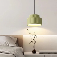 Lampe de plafond cylindrique Wabi Sabi filaire, lumière chaude, en résine, style moderne bohème, suspension en céramique pour plafond haut