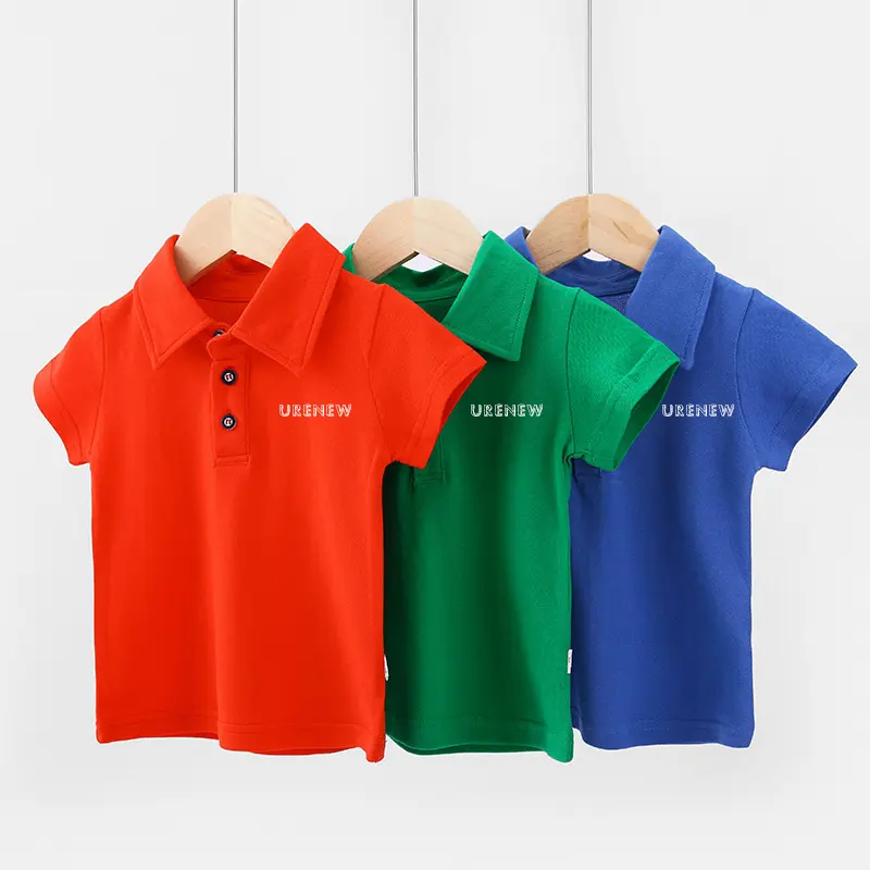 Ropa de calle con logotipo personalizado, camisetas de gran tamaño, ropa para niños, niño, algodón liso, niños, niñas, bebés, niños pequeños, estampado de Color sólido