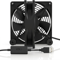 Ventilateur USB silencieux AC Infinity Speedy 140 mm à deux roulements à billes 18dba certifié pour le refroidissement des récepteurs DVR