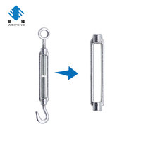 Marine Grade Rigging Phần Cứng Heavy Duty Thép Không Gỉ DIN 1480 M5 Kích Thước Mỹ Loại Móc Mắt Mở Cơ Thể Turnbuckle