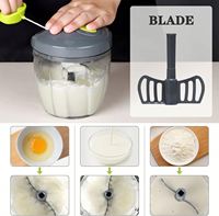 Fruit- en groentesnijder Babyvoedingsblender Processor Snelle blender Groente-knoflookmolen Handmatige keukenhulpjes