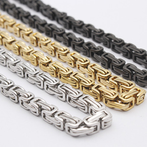 Prix d'usine vente en gros 4mm-10mm chaîne en <span class=keywords><strong>acier</strong></span> <span class=keywords><strong>inoxydable</strong></span> pour hommes, collier chaîne en <span class=keywords><strong>acier</strong></span> <span class=keywords><strong>inoxydable</strong></span> personnalisé - Product Image 2