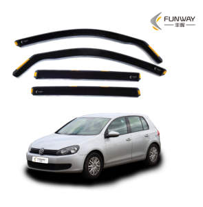 4 Pcs Déflecteur de vitre latérale Pare-soleil pare-pluie pour VOLKSWAGEN <span class=keywords><strong>GOLF</strong></span> MK6 2008-2012 <span class=keywords><strong>5</strong></span> portes Hatchback - Product Image 1