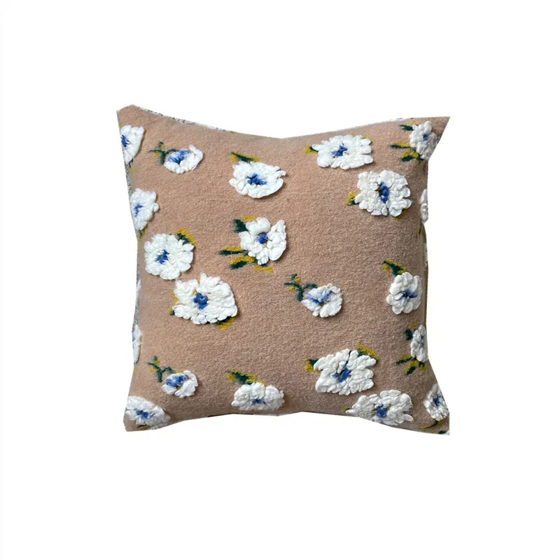 Küçük papatya çiçek fransız retro kanepe oturma odası arka yastık dekoratif yastık kılıfı