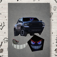 Nouvelle Lampe Décorative LED USB Dynamique Effet Œil de Diable – Accessoire Auto pour Décoration Avant et Arrière de Voiture (FJ Cruiser, Alphard)