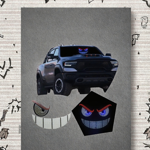 Nuevos Accesorios para Autos, Luz LED Decorativa Dinámica Ojo de Diablo con USB, Lámpara para Decoración Trasera y Delantera para Modificación de Coches FJ Cruiser y Alphard - Product Image 2