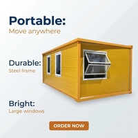 Bureau modulaire conteneurisé à installation rapide et personnalisable, maison conteneurisée préfabriquée détachable avec chambre et cuisine