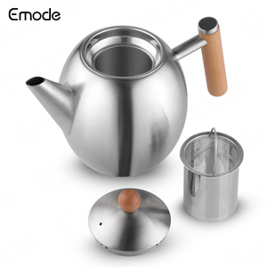 23 Nouveauté Théière portable en acier inoxydable 1,0 L <span class=keywords><strong>Fontaine</strong></span> à eau <span class=keywords><strong>avec</strong></span> poignée en bois Ensemble de luxe. Cafetière <span class=keywords><strong>avec</strong></span> filtre <span class=keywords><strong>infuseur</strong></span> - Product Image 3