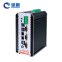 OEM Fanless Mini Pc Intel 13th 12th Gen Core I3 I5 I7 2 * DDR5 2 X Lan 5 * Com CAN X86 Linux Din Rail Embedded Industrial PC Case