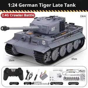Cool Stuff Battle Tank Toy 1/24 Robot Châssis Rc Tank Track Télécommande Voiture Tiger Tank Modèle Autocollant Radio Control Enfants Jouets - Product Image 6