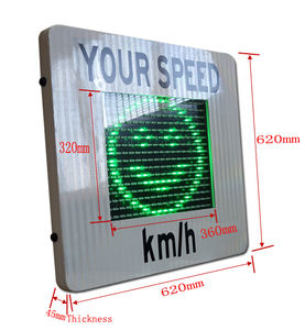إشارة سرعة الرادار لكشف رادار قياس السرعة, شاشة عرض Led للسرعة الخارجية - Product Image 4
