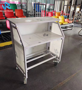 Comptoir de bar mobile en aluminium, fabriqué à Guangzhou, bar portable sur roulettes, comptoir de bar à domicile, comptoir de café - Product Image 4
