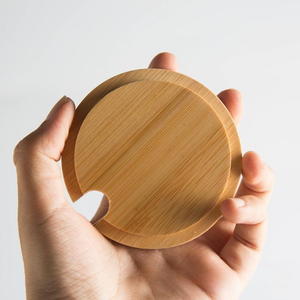 Tasse à eau scellée à couvercle en bambou bricolage avec logo personnalisable en <span class=keywords><strong>bois</strong></span> de caoutchouc de hêtre et pin pour les services de fabrication pour un design personnalisé - Product Image 1