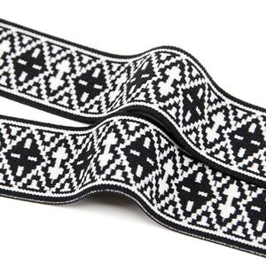 Sangle élastique en nylon recyclé personnalisée, sangle élastique épaisse et résistante en RPET, sangle élastique en polyamide recyclé de 50 mm pour vêtements - Product Image 1