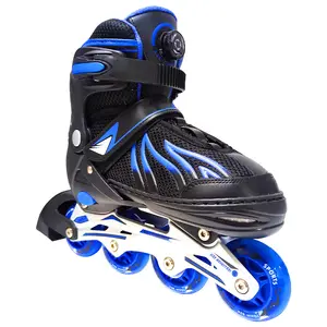 New Original Led Light Blue High Rebound Bont Cougar Inline Speed Skate Wheels 72mm Kids