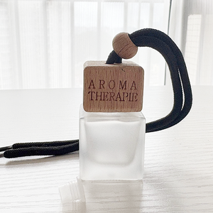 Juego de botellas de aceite esencial de vidrio coloreado de 8ml y 10ml, ambientador de ventilación de coche recargable y difusor de Perfume para el hogar con decoración colgante - Product Image 2