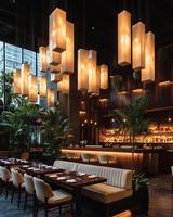 Ensemble de table de restaurant de luxe très demandé, chaise de restaurant en velours avec design entièrement en aluminium pour projet de restaurant