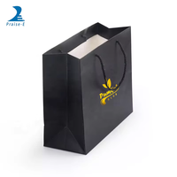 Boîte-cadeau de luxe personnalisée pour produits de beauté, emballage personnalisé, sacs-cadeaux en papier noir avec impression de logo