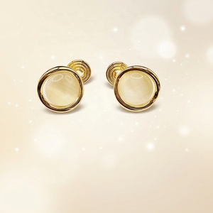 2026 <strong>Clip</strong> <strong>on</strong> <strong>Earrings</strong> Waterproof Tarnish Free 18K Gold Plated Cat Eye French <strong>Vintage</strong> Invisible Non Pierced Women Daily Jewelry - Product Image 1