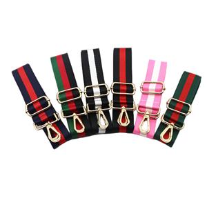 Dây Đeo Vai <span class=keywords><strong>B</strong></span>ản Rộng Thời Trang Sọc Nhiều Màu Đai Vải Thay Thế Có Thể Điều Chỉnh Dây Đeo Túi Xách Đeo Chéo Ghi Ta - Product Image 4