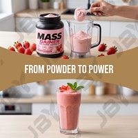 Poudre de protéines JBY Chocolate Mass pour prise de poids, formule aromatisée, suppléments sportifs en poudre