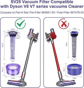 Filtres et <span class=keywords><strong>brosse</strong></span> améliorés V7 <span class=keywords><strong>V8</strong></span> pour les aspirateurs sans fil Dysons V7 <span class=keywords><strong>V8</strong></span> <span class=keywords><strong>Animal</strong></span> et <span class=keywords><strong>V8</strong></span> Absolute - Product Image 2