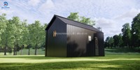 Chambre isolée bon marché prête à expédier Kit de petite maison extérieure modulaire en bois préfabriquée petit bureau de jardin préfabriqué