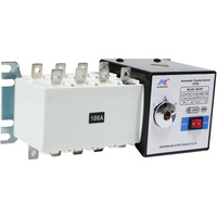 Commutateur de transfert automatique double alimentation AC/DC 30A ATS 2 pôles pour contrôleur de moteur solaire