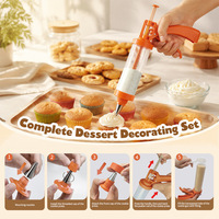 Kit de presse à biscuits et à gâteaux avec 13 disques et 8 embouts, coffret cadeau exquis pour Noël, les fêtes et la pâtisserie DIY