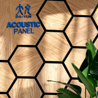 Panneau mural décoratif insonorisant en MDF hexagonal moderne, prêt à l'emploi, finition brillante, résistant à l'usure, pour salon