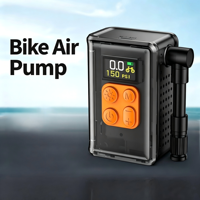 Air Compressor 1200mAh 5V Portable Bike Pump with TFT Digital Display 14mm Cylinder for Bicycle Tire Inflation WK-BL03